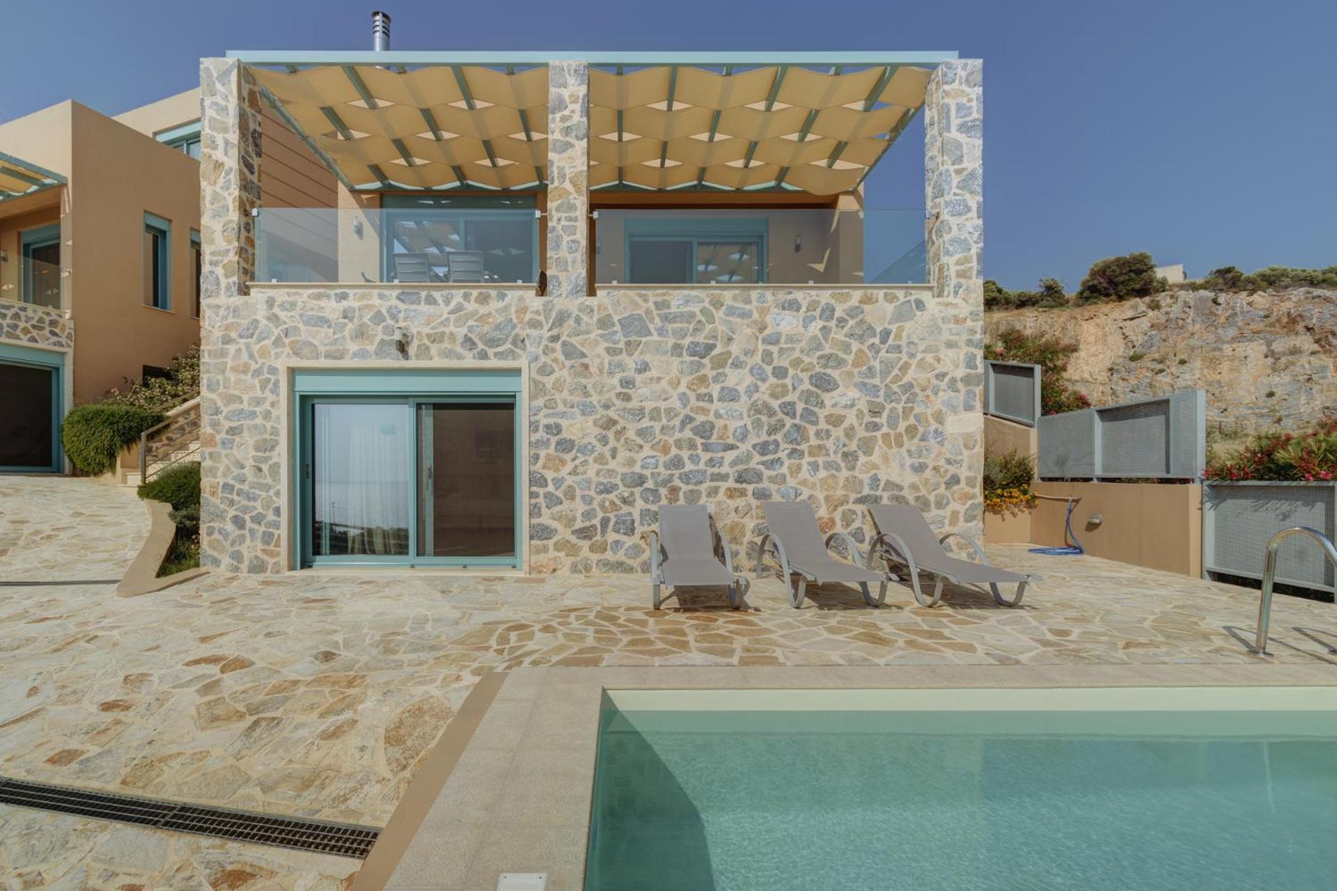 Ouzo Panoramic Houses 2, With Private Pool بلوماريوس المظهر الخارجي الصورة