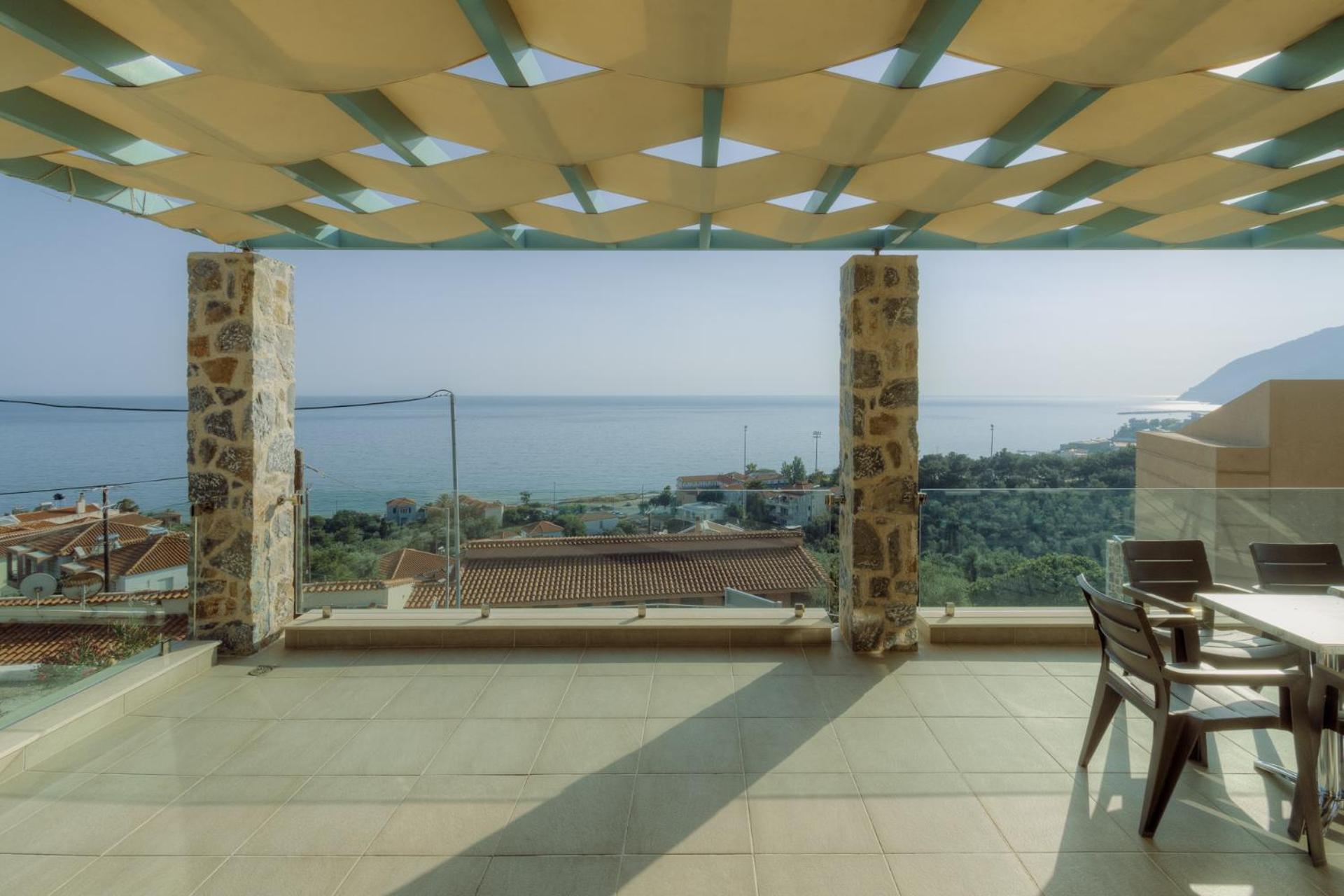 Ouzo Panoramic Houses 2, With Private Pool بلوماريوس المظهر الخارجي الصورة